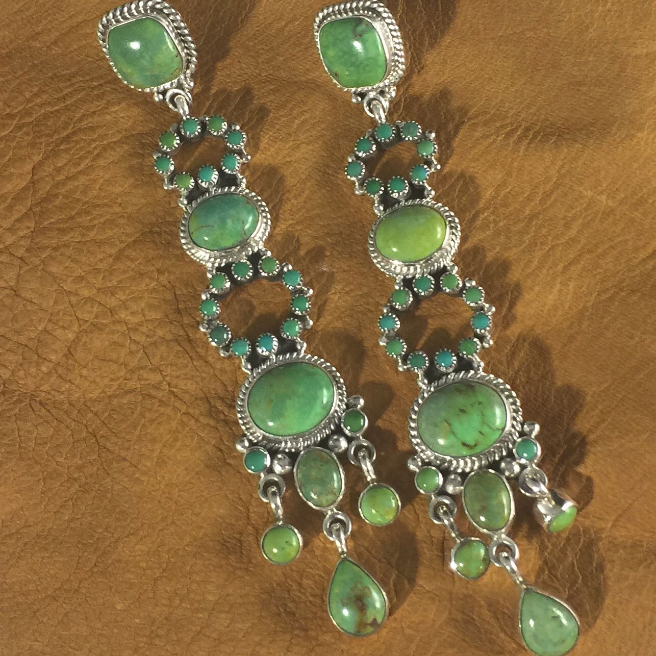 Navajo Chandelier Earrings by Dee Nez